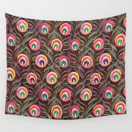 Maximalist peacock Wall Tapestry