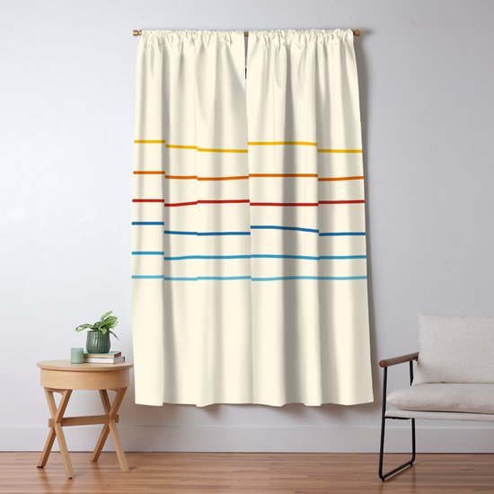 Bright Classic Abstract Minimal 70s Rainbow Retro Summer Style