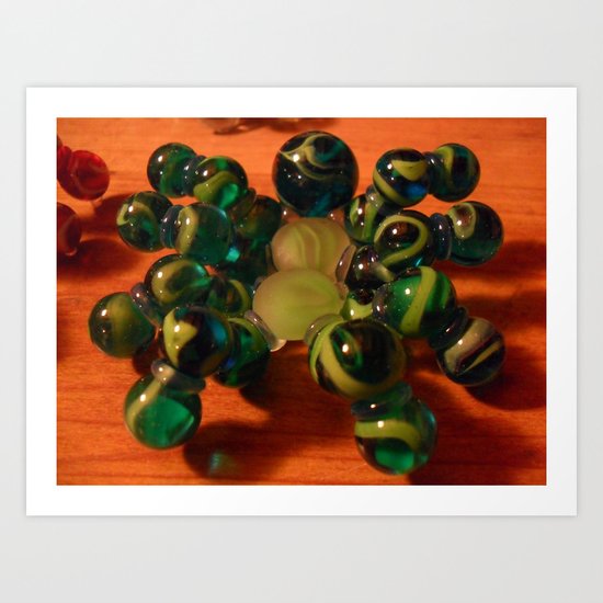 Green Spider Art Print