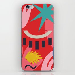 Abstract shapes poster. Contemporary art iPhone Skin