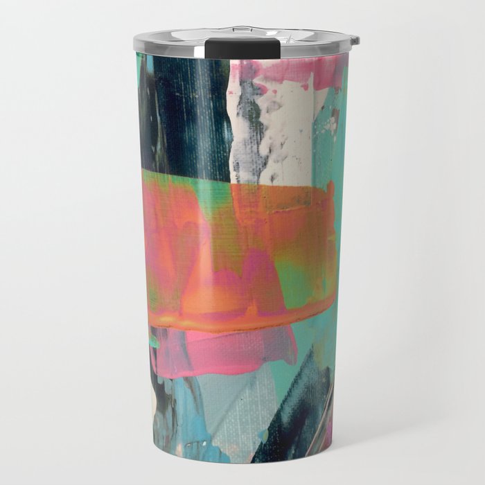 [Still] Hopeful - a bright mixed media abstract piece Travel Mug