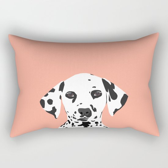 Casey - Dalmation art print phone case decor for pet lover and dog lover Rectangular Pillow