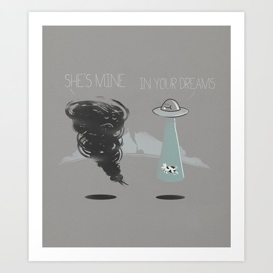 She's mine Art Print