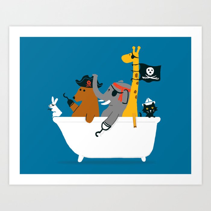 Everybody wants to be the pirate Art Print