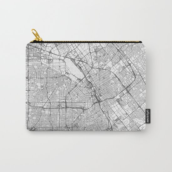 San Jose Map Line Carry-All Pouch