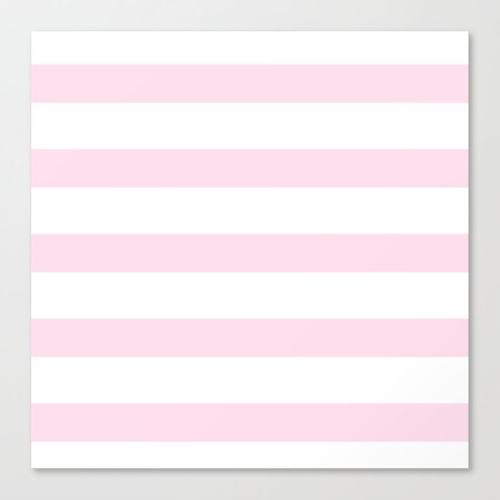 Pink Stripes on white- Beautiful luxury pattern Canvas Print