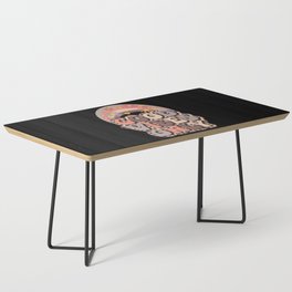 Good vibes only retro leopard pattern Coffee Table