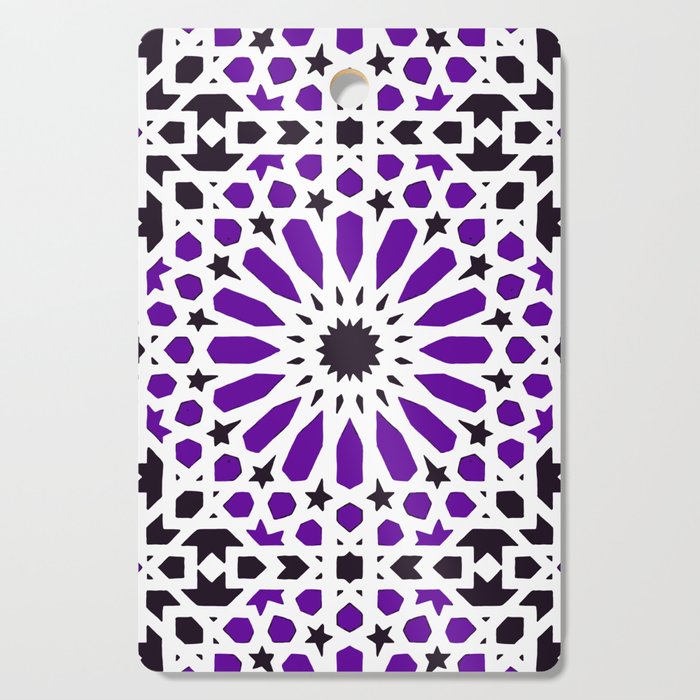 N274 - PANTONE Trend Color Geometric Oriental Antique Andalusian Moroccan Style  Cutting Board