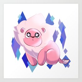 pink lion art prints to match any home s decor society6