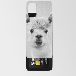 Llama - Black & White Android Card Case
