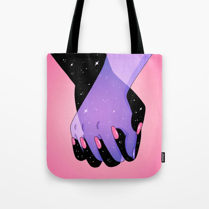 Cosmic Hand Squeeze Tote Bag