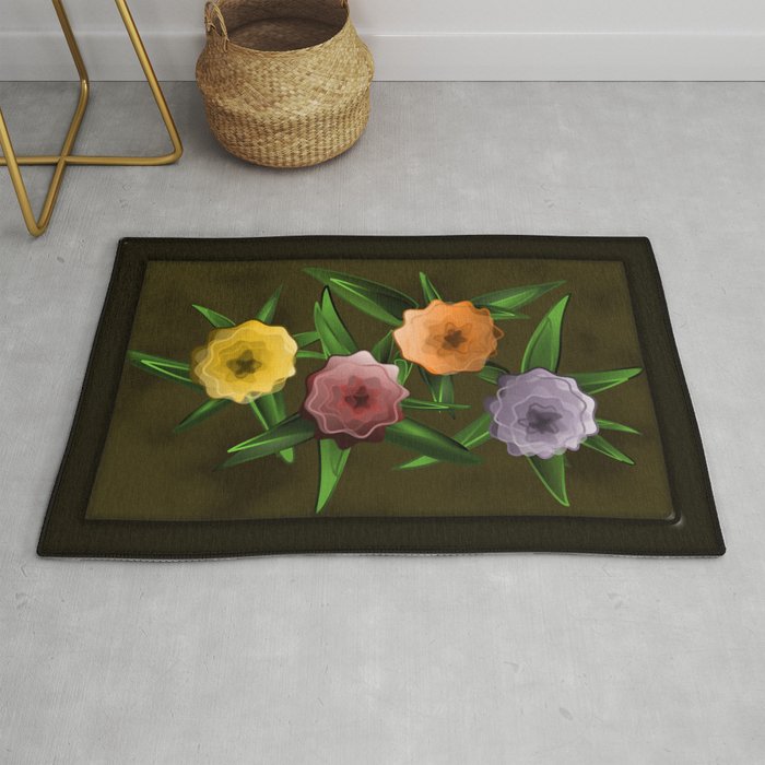 Yooni's Flowers Rug