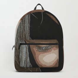 Woman Smiling Face Backpack
