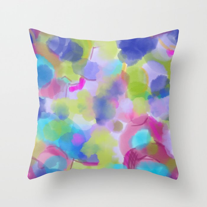 Abstract Large Scale Society6 Throw Pillow