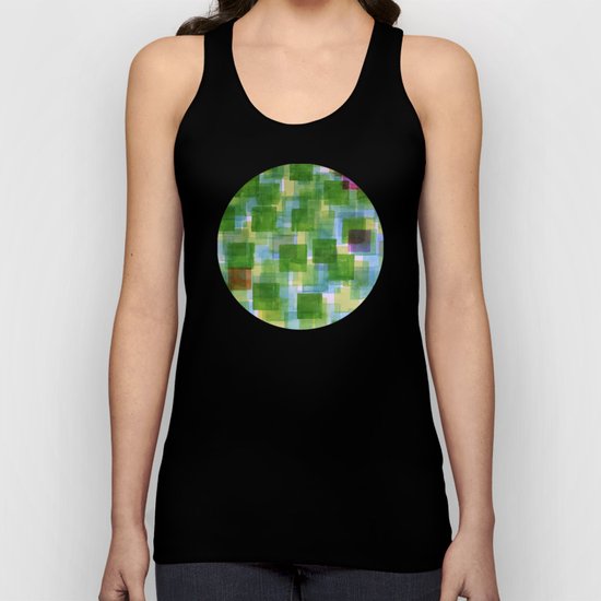 Pink and Orange Outposts Unisex Tank Top
