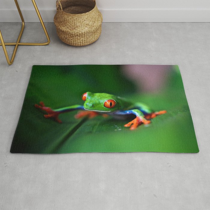 Little Tree Frog (Color) Rug