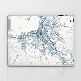 Fukuoka - Japan - Authentic Map Illustration Laptop Skin
