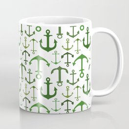Green Anchors Mug
