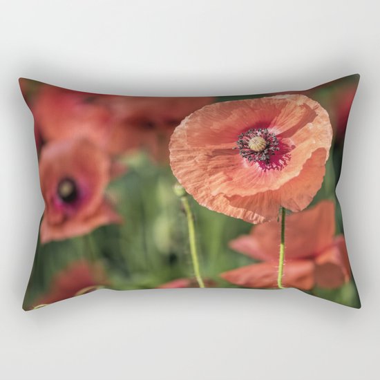 Poppy what else? Rectangular Pillow