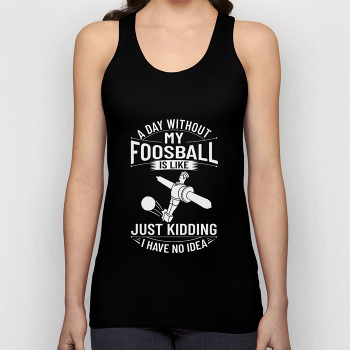 Foosball Table Soccer Game Ball Outdoor Player Tank Top