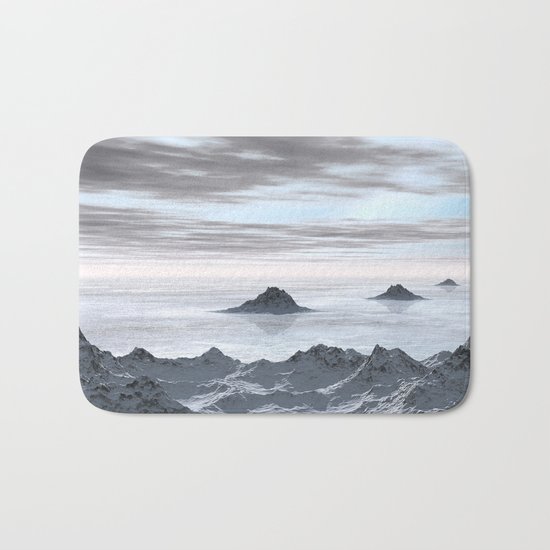 Frozen Arctic Sea Bath Mat