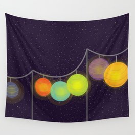 Night Party Wall Tapestry