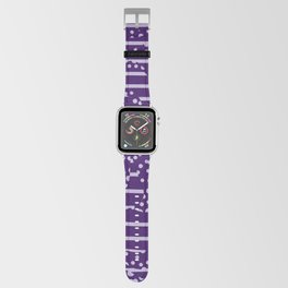 Spots and Stripes 2 - Purple Apple Watch Band