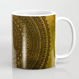Lime Brown Mandala Boho Gypsy Coffee Mug