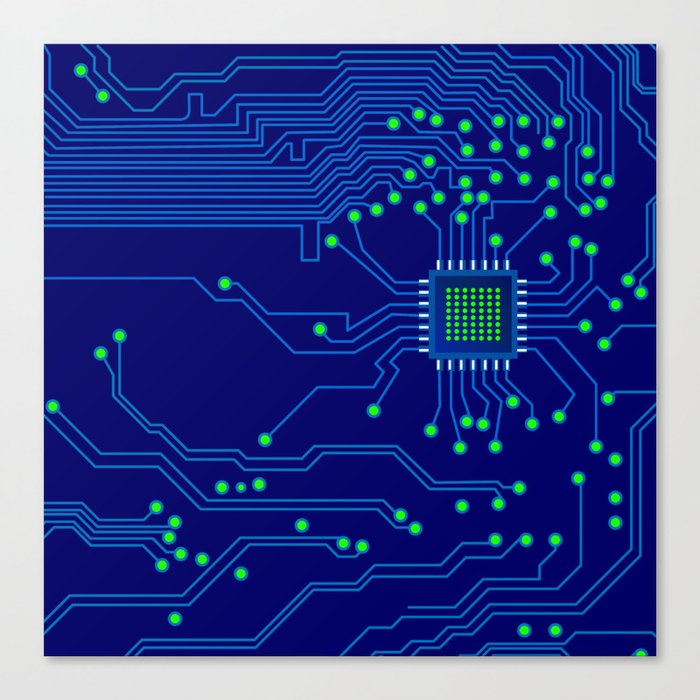 Electronics board Canvas Print