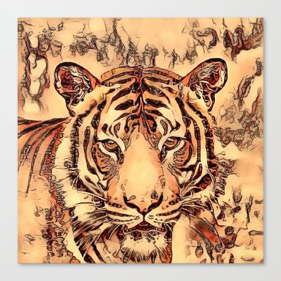 Animal ArtStudio- amazing Tiger Canvas Print