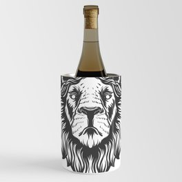 Lion Head Vector Illustration Wine Chiller