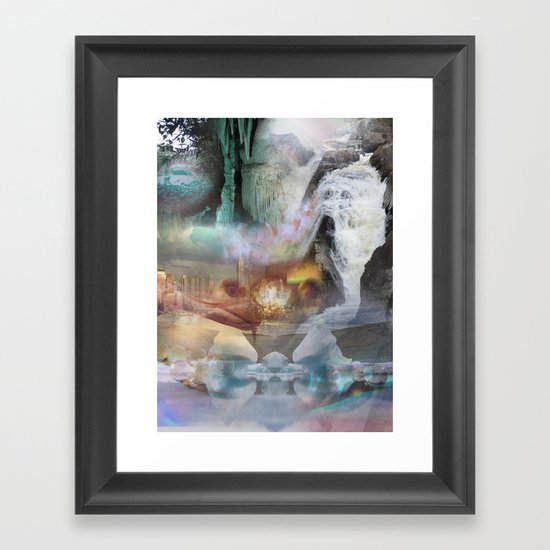 washed away Framed Art Print