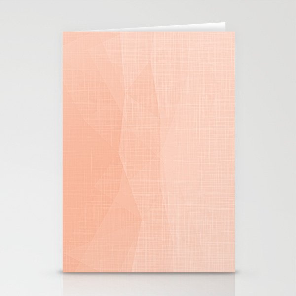 A Touch Of Peach - Soft Geometric Minimalist Stationery Cards