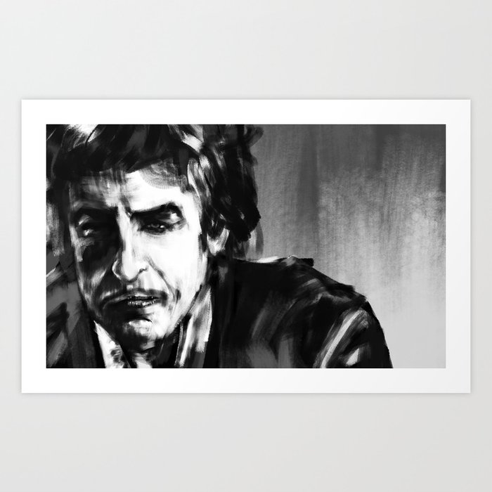 Bob Dylan Art Print By Joaquimmeira Society6