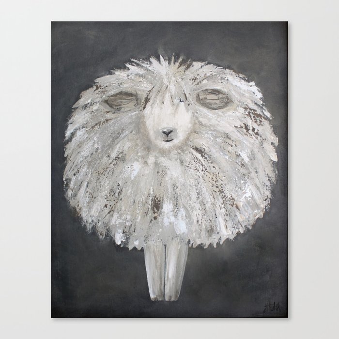 Wooly Sheep Canvas Print