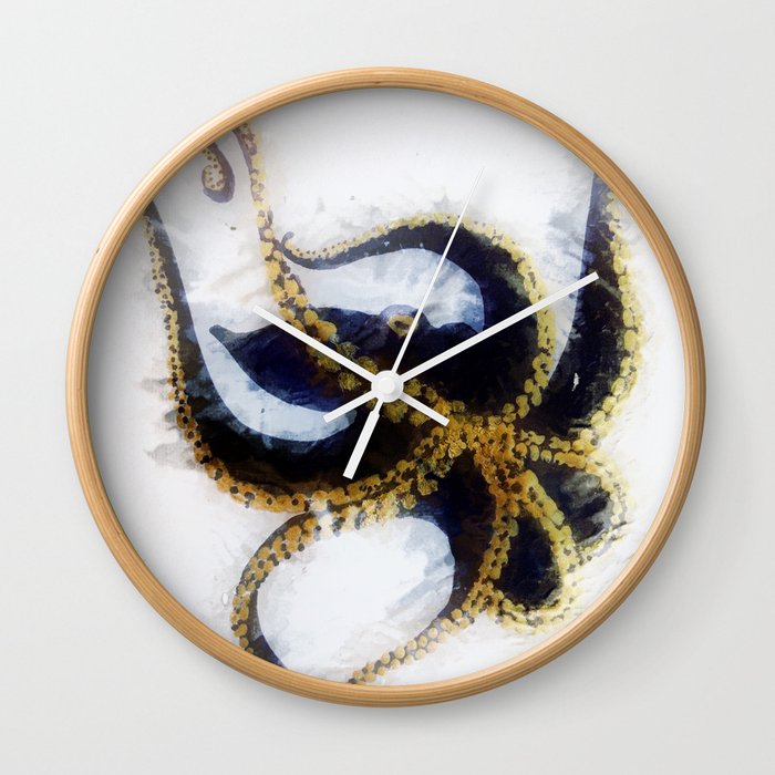 Inky Octopus Wall Clock