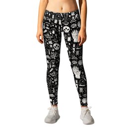 Curiosities: Bone Black Leggings