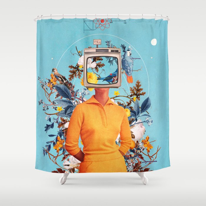 Don't Feed the Monitors with your Dreams Shower Curtain