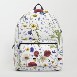 Dried Real Midsummer Wildflowers Meadow Backpack