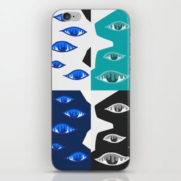 The crying eyes patchwork 2 iPhone Skin