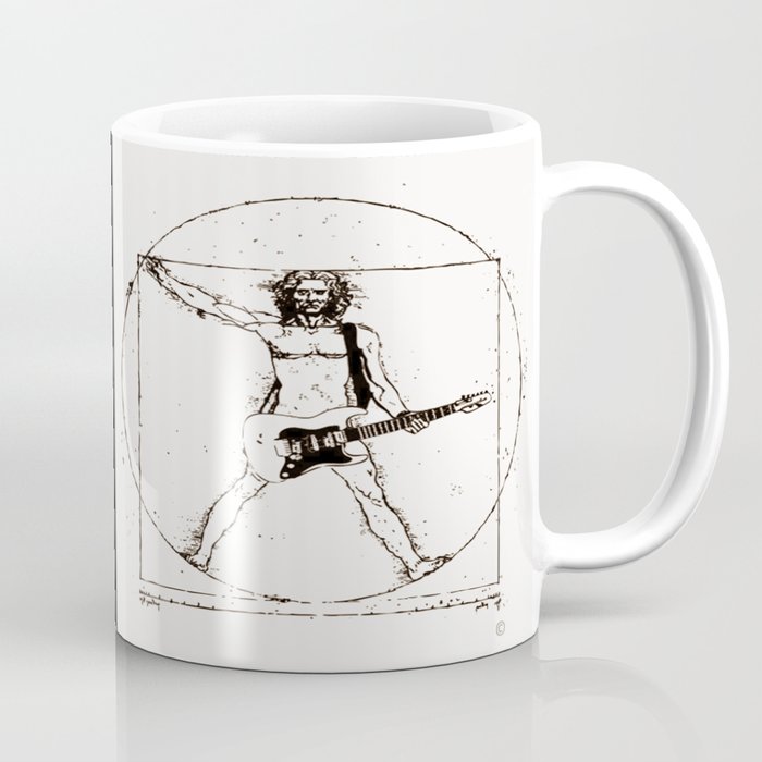 Guitar Man and Da Vinci Coffee Mug