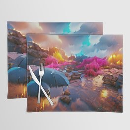 after the rain Placemat