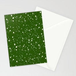 Green Terrazzo Seamless Pattern Stationery Card