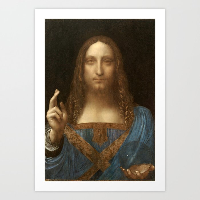 Jesus Christ by Leonardo da Vinci Art Print by chillchar12