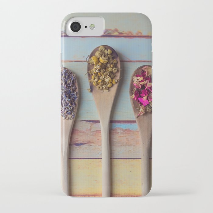 Three Beauties, Floral and Wooden Spoon iPhone Case