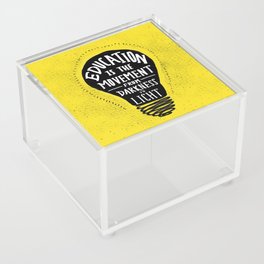 Education x Darkness to Light - Bright Yellow Edition  Acrylic Box