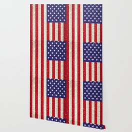 Glitter USA Flag Wallpaper