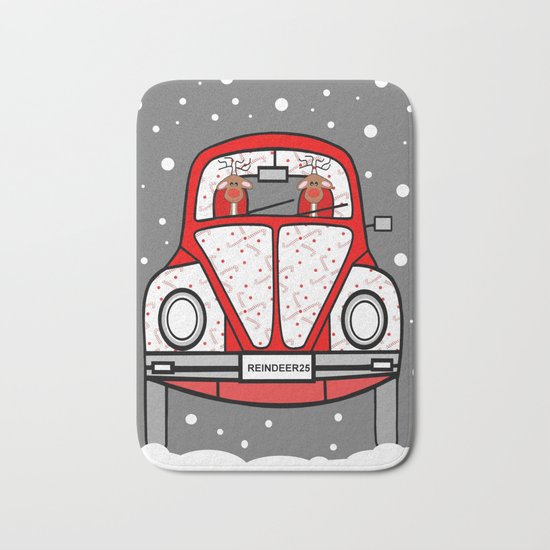 Sleigh Is In The Shop Bath Mat