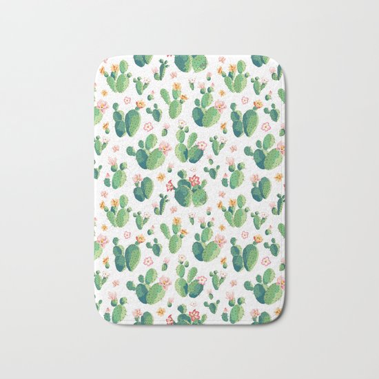 Cactus pattern II Bath Mat