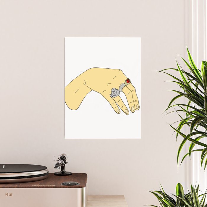 Harry Styles Hand Simple Poster